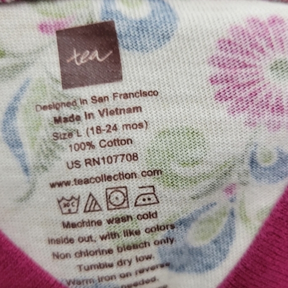 Tea Tunic Floral Dress 18-24 Months - Picture 4 of 4